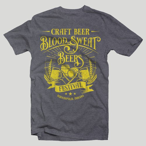 Creative Beer Festival T-shirt design Design by PanBun29