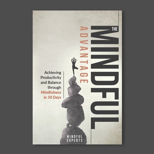 Book cover for a non-fiction self-help book about Mindfulness Diseño de Rashmita