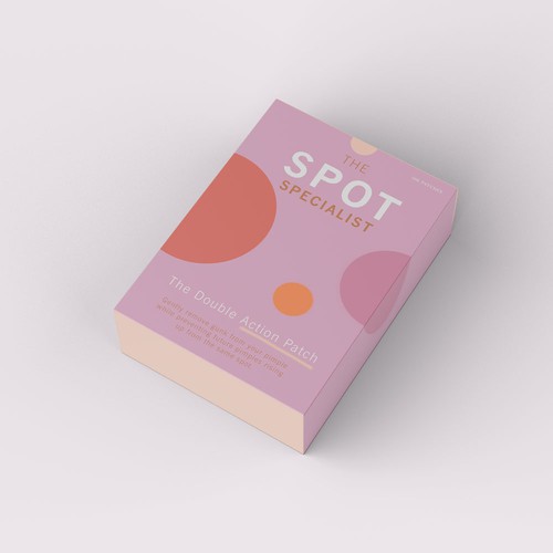 Pimple Patch PACKAGING to appeal to FEMALE BEAUTY user Design by AnaHola
