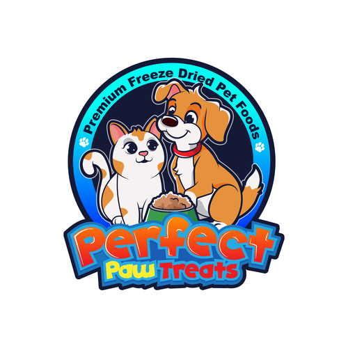 Perfect Paw Treats Modern & Vibrant Happy Logo Diseño de azmii_craft