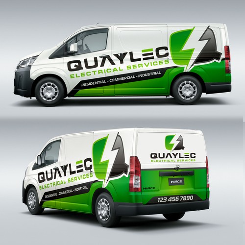 NEW Vehicle art work design Electrical Contractor Design by Rasel Art®