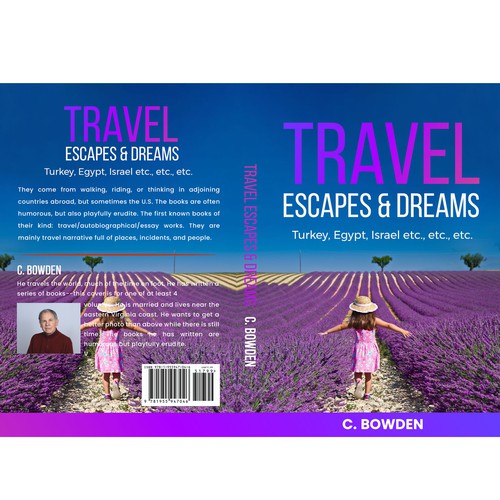 Cover for a travel/autobiography/brief essay book Design by NoBoundaries