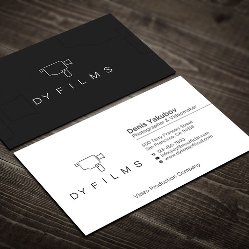 Business card for video production company Design by Rskylight