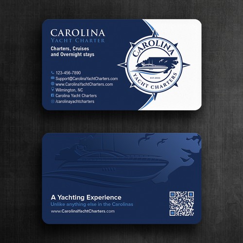 Carolina Yacht Charters Business Card Design réalisé par Felix SH