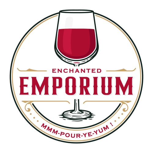 Enchanted Emporium. A casual wine bar. Design by Fortunic™