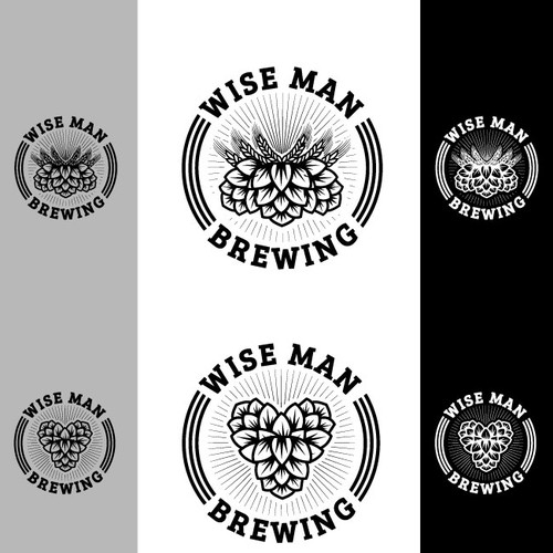 Create original Logo for Wise Man Brewing. Design by Viktoriia Leon