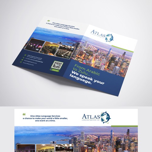 Creative minds needed!  Simple, clean look for company booklet! Design by deehage