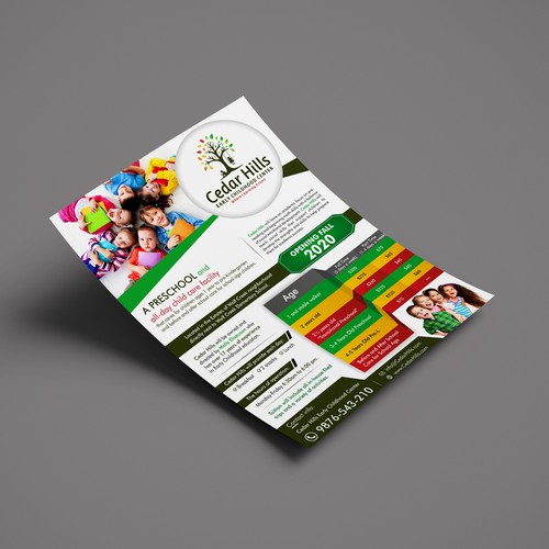 Preschool Flyer Design by FuturisticBug