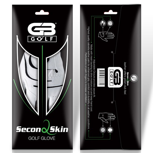 Create sleek golf glove packaging for Grip Boost Design by milan.kelecevic