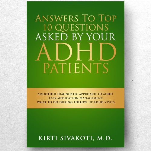 'Design a book cover for ADHD book for doctors' Design by ryanurz