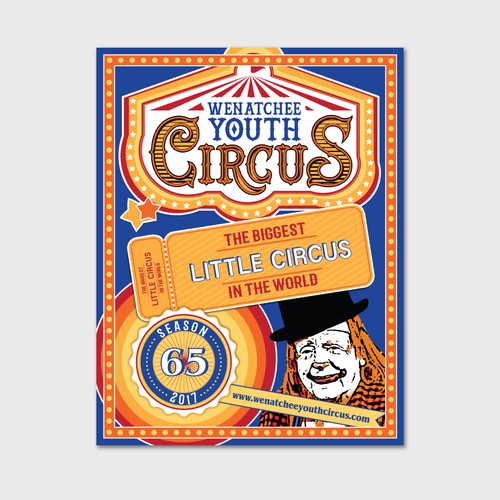 Circus Program Cover Design por azziella