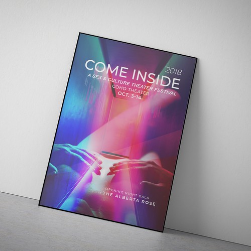 Come Inside: A Sex & Culture Theater Festival Poster Design Design by Ramez E. Nassif