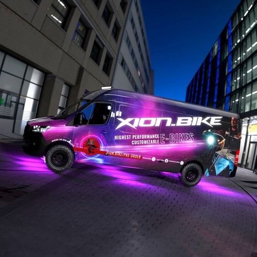 Coolest Electric Bike Company need to wrap new van Design by Andrei Sandu