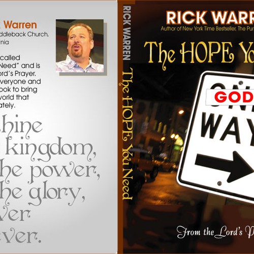 Design Rick Warren's New Book Cover Design réalisé par Mlodock