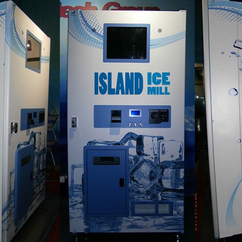 Create a vinyl wrap for a ice vending machine Design by LH Lucchesi
