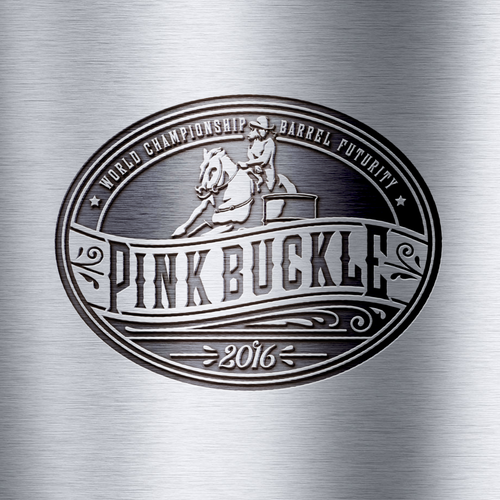 Pink Buckle World Championship Barrel Futurity Logo & brand identity