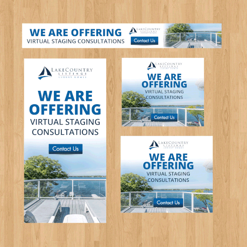 Retargeting Ads Real Estate Brokerage Design by Graphics House