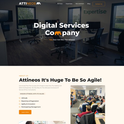 Diseño de página web propuesta en el concurso por WebNest™