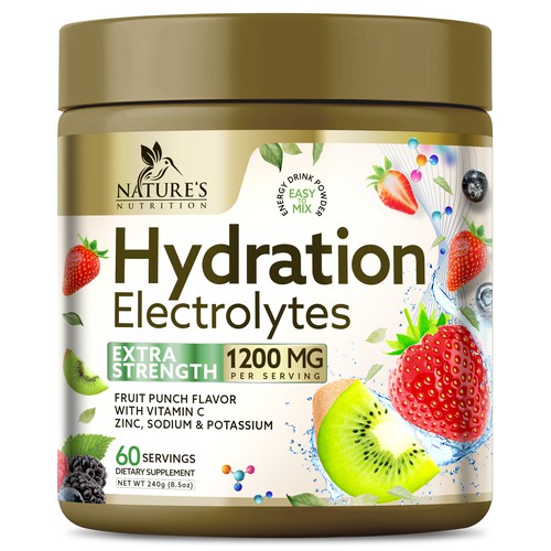 Hydration Electrolytes Design Needed for Nature's Nutrition Design by Black-Pepper