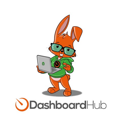 Design Cute geeky fun rabbit or monster for techies di CoolCreator