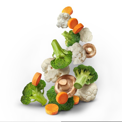 Vegetable Food Collage Design by Alona K.