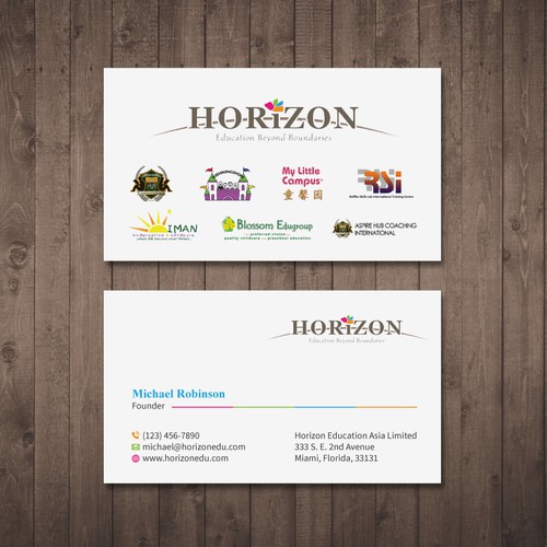 Impactful business card design for an educational platform Design by Tcmenk