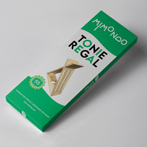 Kindliches Design für Colorbox eines Toniebox Regals