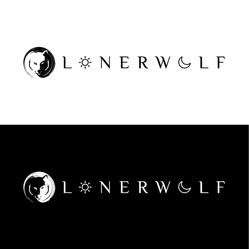 Wolf Sun/Moon Logo For Spiritual Website Design by via_oktav