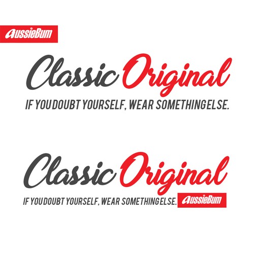 Design the logo for aussieBum's No1 Underwear range; Original Classic Design by Giere®