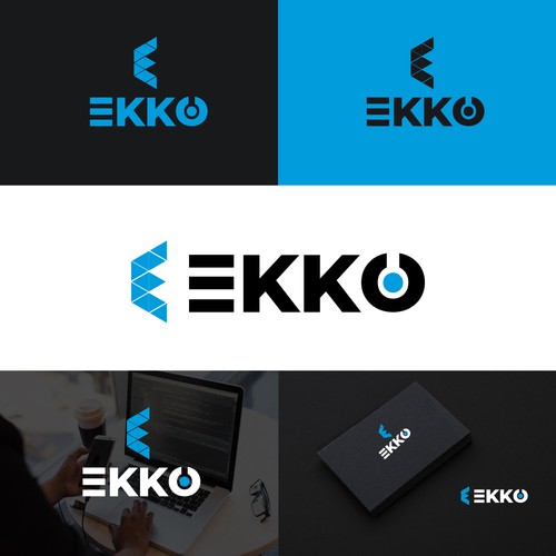 SIMPLE LOGO - ekko Letters then dm after Design by pexelbytes