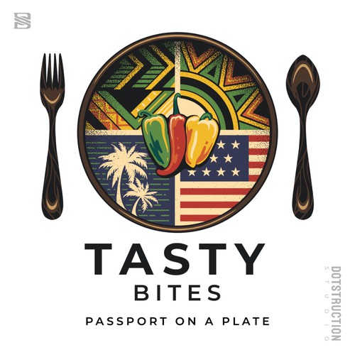 Design di Design a Bold, Soulful Logo for Tasty Bites – Caribbean Meets Southern Comfort di Dotstruction Studio