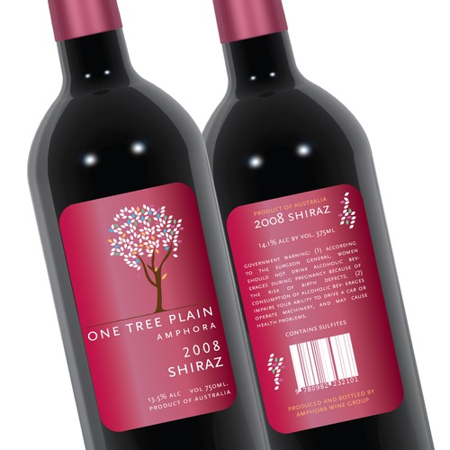 One Tree Plain wine label Ontwerp door TeaBerry