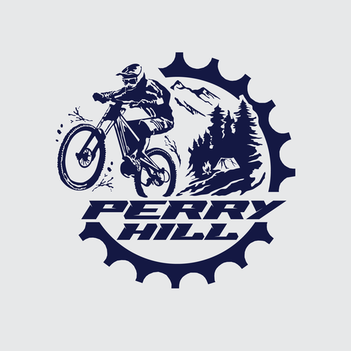 Mountain Bike Trail T Shirt Design Design by PUJYE-O