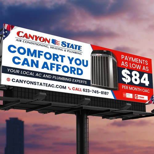 Design An Eye-Catching Billboard For An HVAC Company Design by Deep@rt