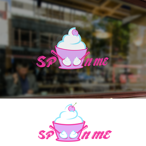 Create a trendy logo for a new Frozen yogurt shop! Spoon Me Yogurt Design by Mima_Mi