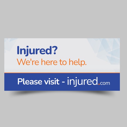 Injured.com Billboard Poster Design デザイン by Budiarto ™