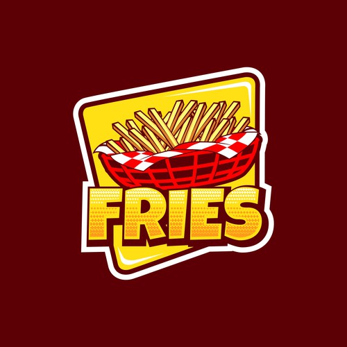 French Fries Restaurant Logo Design by Rav Astra