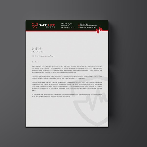 Design by !dea_C titled "Letterhead design "