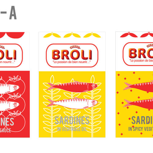 Wanted: New label for our BROLI sardines tins Design by Eli RH