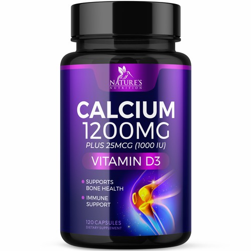 Calcium Plus Vitamin D3 Design Needed for Nature's Nutrition Design by GenScythe