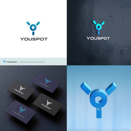 Simple but clever logo for YouSpot.com Design by LOGStudio