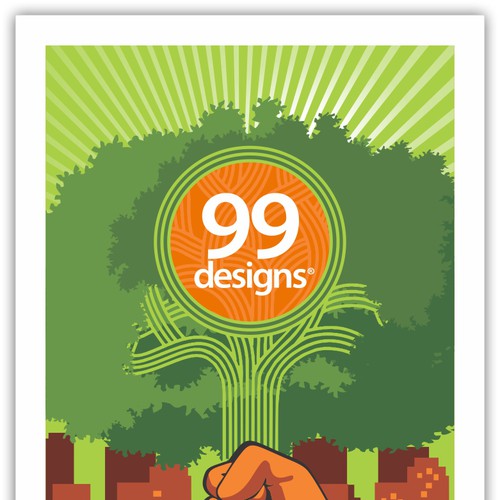 Community Contest: Create a great poster for 99designs' new Oakland office (MULTIPLE WINNERS!) Réalisé par dazecreative