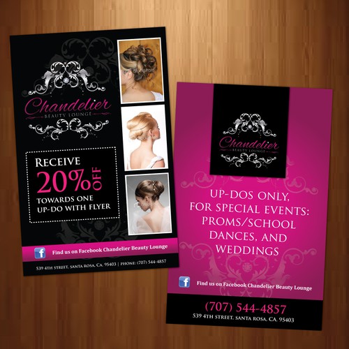 Design di Chandelier Beauty Lounge Salon needs a new postcard or flyer di rumster