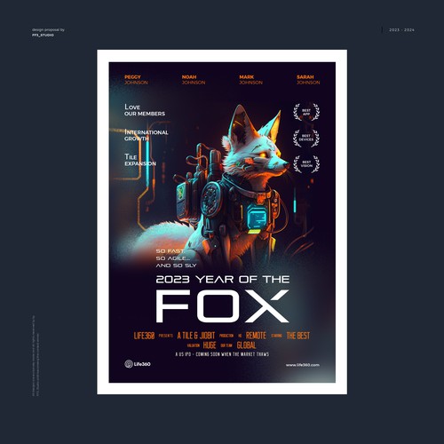 Life360 2023 Year of the Fox Poster Design by FF3