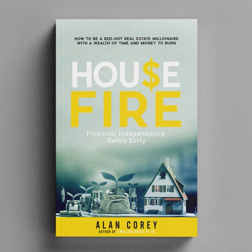 Eye-catching BOOK COVER with REAL ESTATE and EARLY RETIREMENT focus Design by H-Izz Design