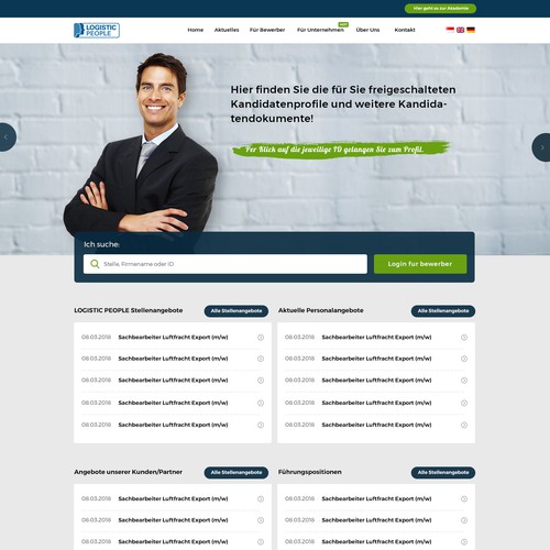 Landing page design contest entry by Rosie D