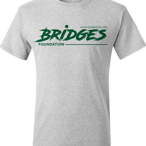 Classic Urban and Hip Tee-Shirt Design for a good cause with Bridges Foundation (non-profit) Design by sand ego
