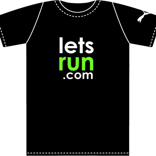 LetsRun.com Tshirt Design Contest Design by Amanda Lynne