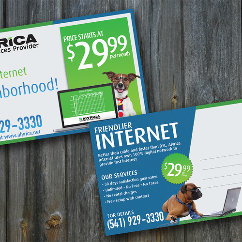 Create a new internet access advertising postcard Design von chai^o