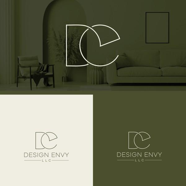 DE logo for interior design company
